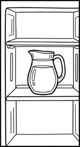 coloriage Réfrigérateur updated à imprimer pour enfant de 9 ans