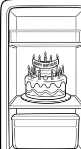 coloriage Réfrigérateur updated pour enfant de à imprimer