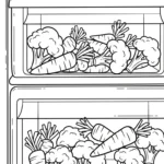 coloriage Réfrigérateur updated pour enfant de 5 ans