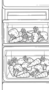 coloriage Réfrigérateur updated pour enfant de 5 ans