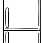 coloriage Réfrigérateur updated pour enfant de 7 ans