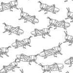 coloriage Sauterelle gratuit en ligne