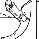 télécharger coloriage Skateboard gratuit