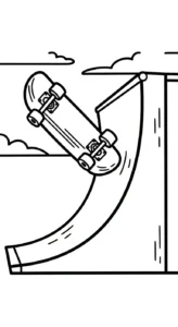 télécharger coloriage Skateboard gratuit
