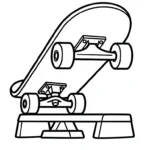coloriage Skateboard en ligne