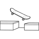 coloriage Skateboard pour enfant de 7 ans