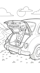 coloriage Skateboard et dessin a imprimer