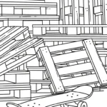 coloriage Skateboard pour enfants a imprimer
