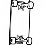 coloriage Skateboard a telecharger