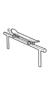 coloriage Skateboard à imprimer gratuit