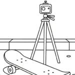 coloriage Skateboard à imprimer pour enfant de 10 ans