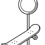 coloriage Skateboard en ligne