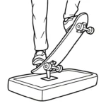 imprimer coloriage Skateboard