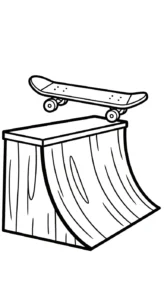 coloriage Skateboard a imprimer gratuit
