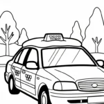 coloriage Taxi gratuit