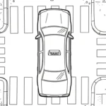 imprimer coloriage Taxi gratuit