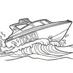imprimer coloriage Taxi