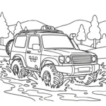 coloriage Taxi gratuit a imprimer