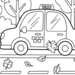 coloriage Taxi a imprimer gratuit