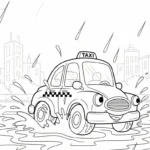 coloriage Taxi d