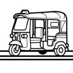 coloriage Taxi à imprimer pdf