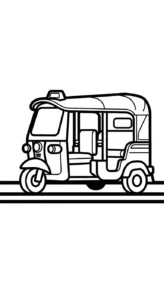 coloriage Taxi à imprimer pdf