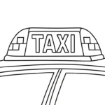 coloriage Taxi pour enfant de 10 ans
