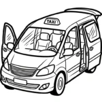 coloriage Taxi pour enfant de à imprimer