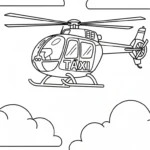 coloriage Taxi à imprimer