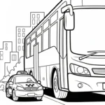 imprimer coloriage Taxi