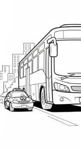 imprimer coloriage Taxi