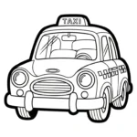 coloriage Taxi a dessiner en ligne
