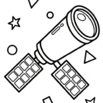 coloriage Vaisseau Spatial à imprimer gratuitement pdf