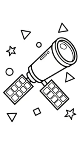 coloriage Vaisseau Spatial à imprimer gratuitement pdf