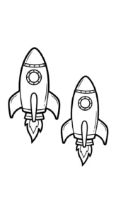 coloriage Vaisseau Spatial a imprimer gratuitement