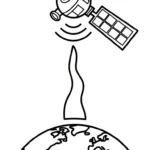 coloriage Vaisseau Spatial gratuit pour enfants
