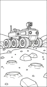 coloriage Vaisseau Spatial a dessiner et imprimer