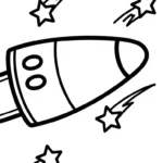 coloriage Vaisseau Spatial à imprimer pdf