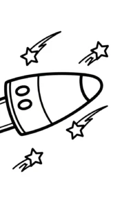coloriage Vaisseau Spatial à imprimer pdf