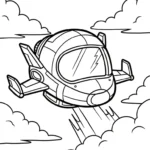 coloriage Vaisseau Spatial à imprimer gratuitement pdf