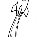 coloriage Vaisseau Spatial pour enfant de à imprimer