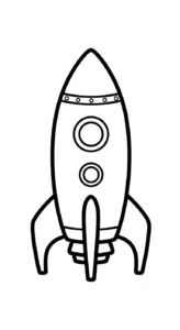 coloriage Vaisseau Spatial gratuit pour enfants