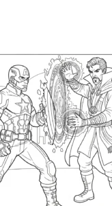 coloriage Captain American gratuit a imprimer