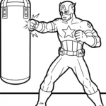 coloriage Captain American en ligne
