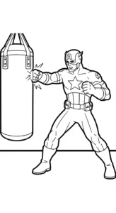 coloriage Captain American en ligne