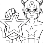 coloriage Captain American à imprimer