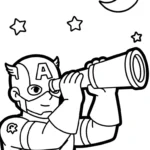 coloriage Captain American gratuit en ligne