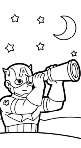 coloriage Captain American gratuit en ligne