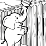 coloriage Éléphant updated pour enfant de 6 ans