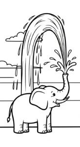 coloriage Éléphant updated pour enfants à imprimer